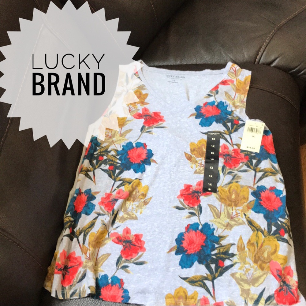 Lucky Brand Floral Plus Size Top